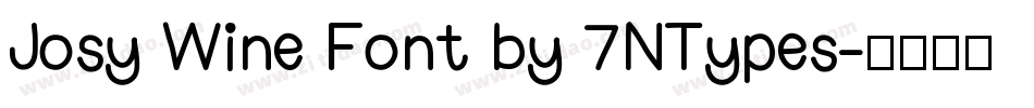 Josy Wine Font by 7NTypes字体转换